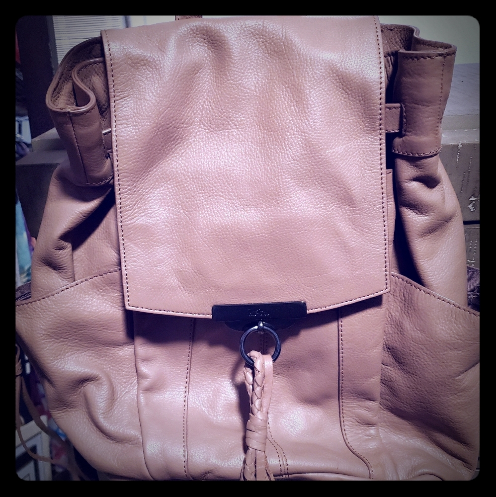 Genuine leather backpack